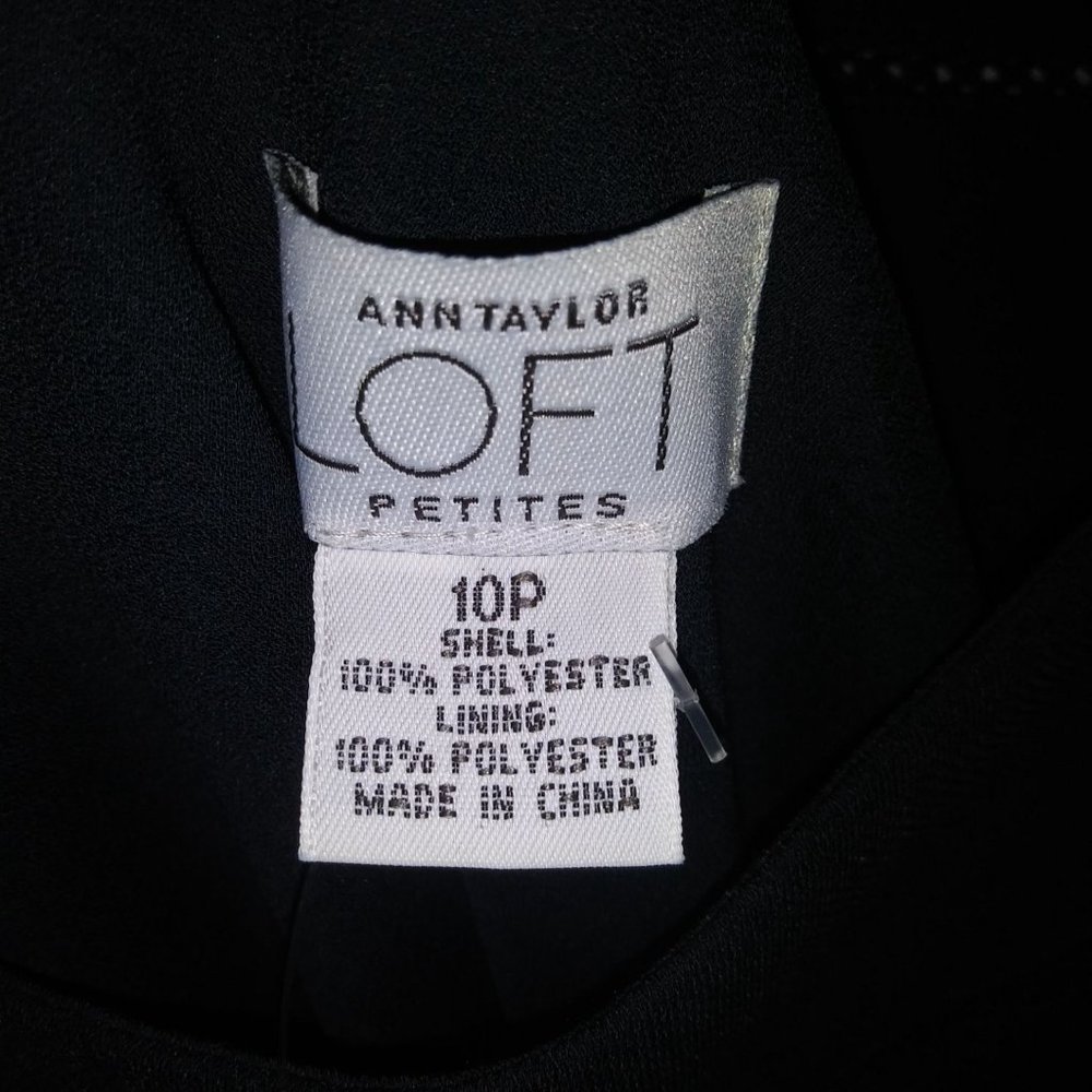Ann Taylor Loft Petites Black Night Out Dress Size 10P  NWT - Picture 4 of 5